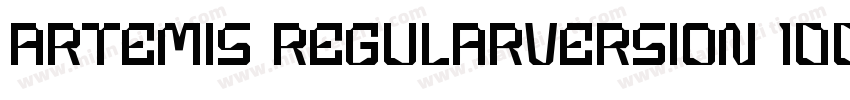 Artemis RegularVersion 1001Fontse字体转换